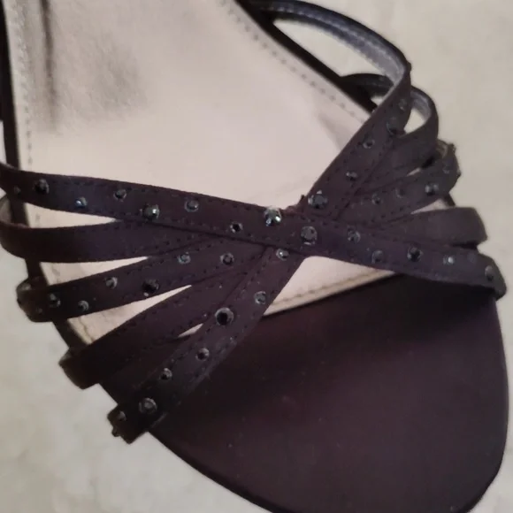 Unlisted Black Strappy Women's Heels - Picture 2 of 7